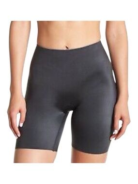 SPANX Slimplicity Mid Thigh Shaping Shorts in Steel Gray Small